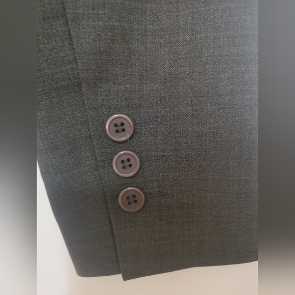 SANDRA ANGELOZZI FEMME DE CARRIÈRE WOOL BUSINESS SUIT CHARCOAL - Picture 4 of 16